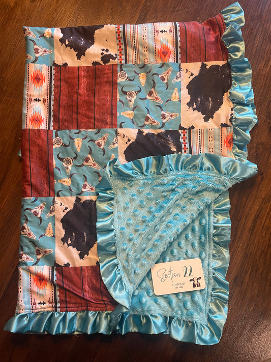 Cow Mix Blanket