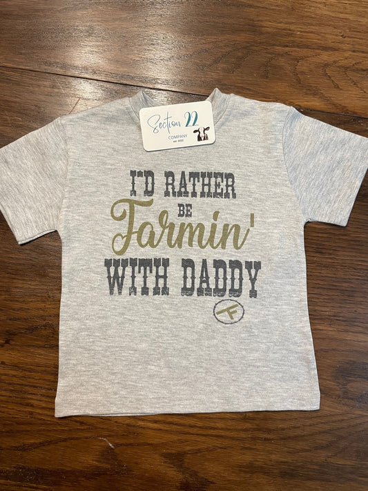 Boys I'd rather be farmin' with daddy!